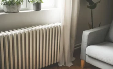 Chauffage classique dans une maison traditionnelle