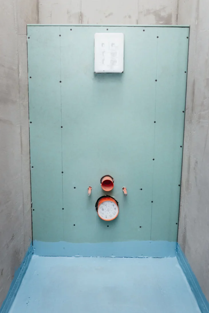 Coffrage placo pour un Wc suspendu
