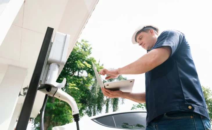Configuration d'une borne de recharge après installation