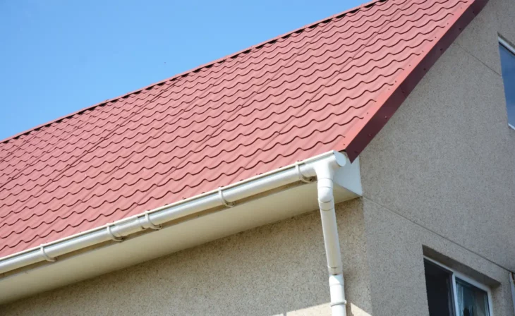 Gouttière pendante en PVC blanc classique