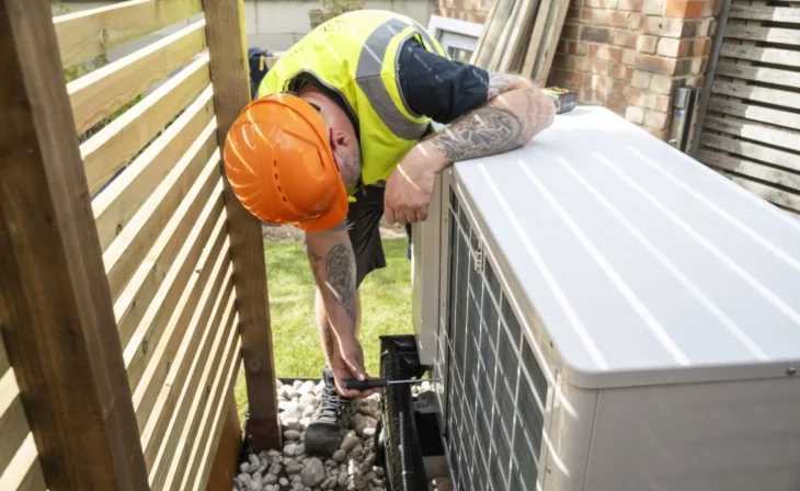 Installation du groupe extérieur d'une PAC air-air