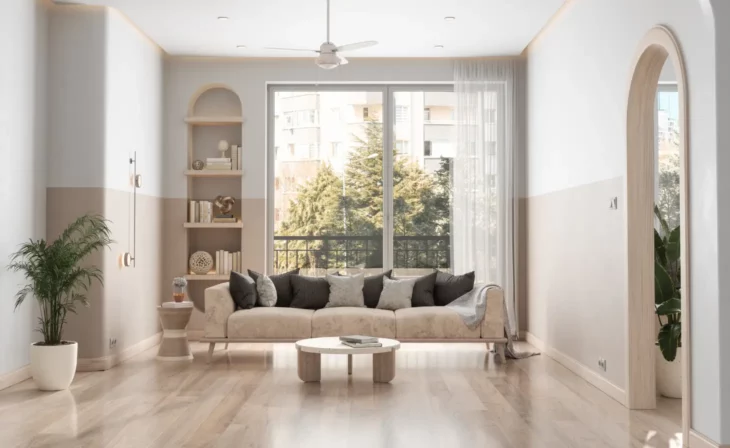 Parquet contrecollé avec appareil anglais