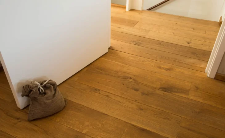 Parquet contrecollé avec finition huilée