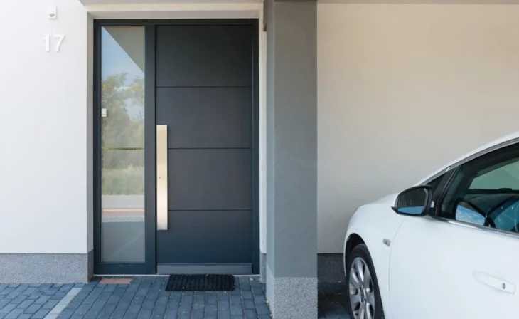 Porte d'entrée en aluminium