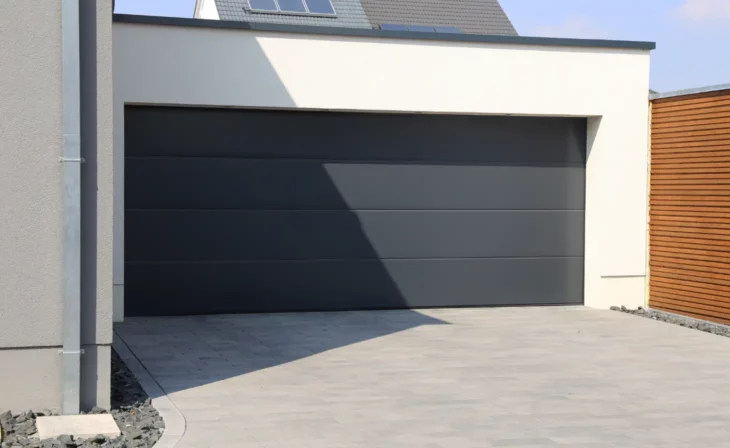 Porte de garage sectionnelle double