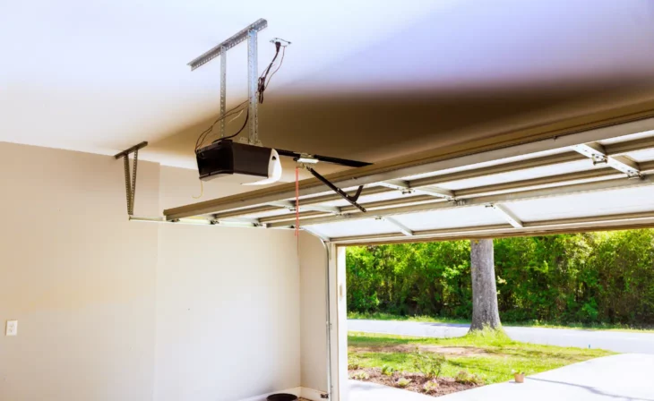 La porte de garage sectionnelle est idéale pour le gain de place