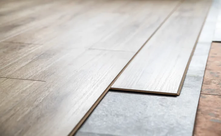 Pose flottante d'un parquet stratifié