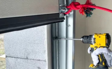 Pose d'une porte de garage