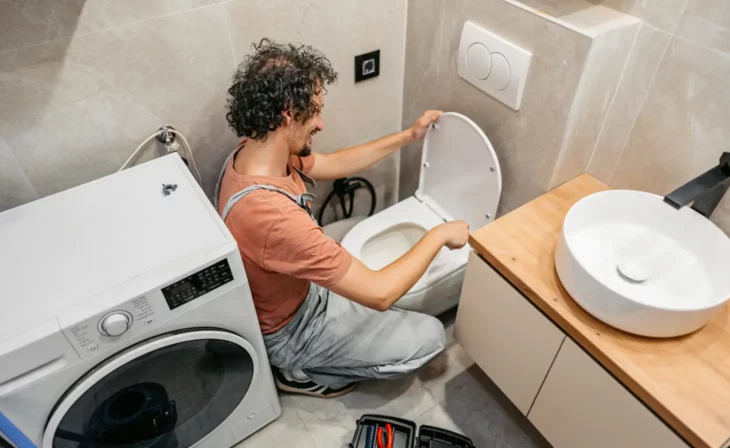 Pose d'un WC suspendu