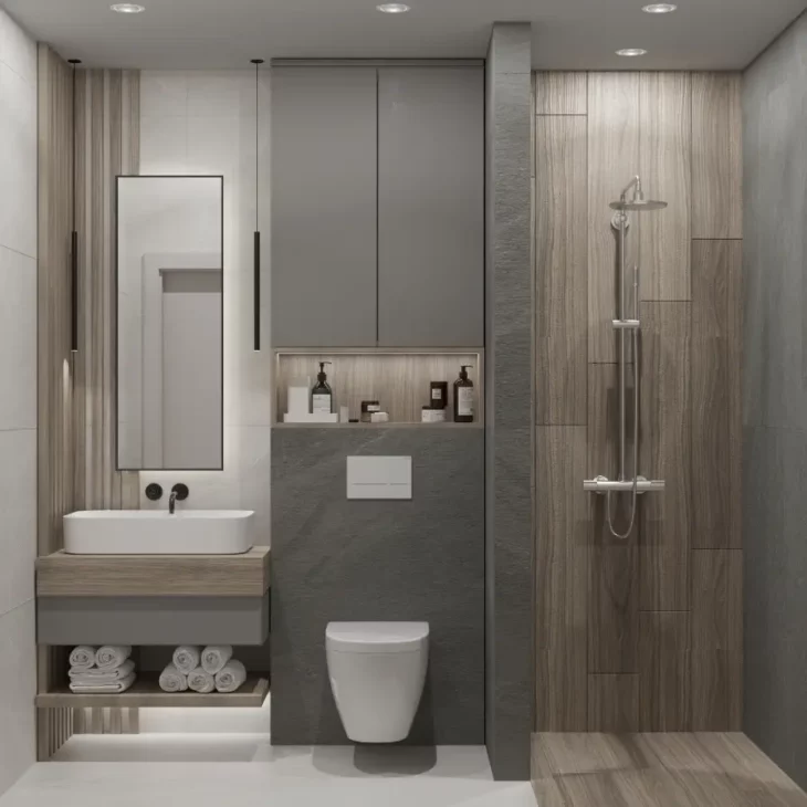 Rénovation intelligente d'une salle de bain de petite surface